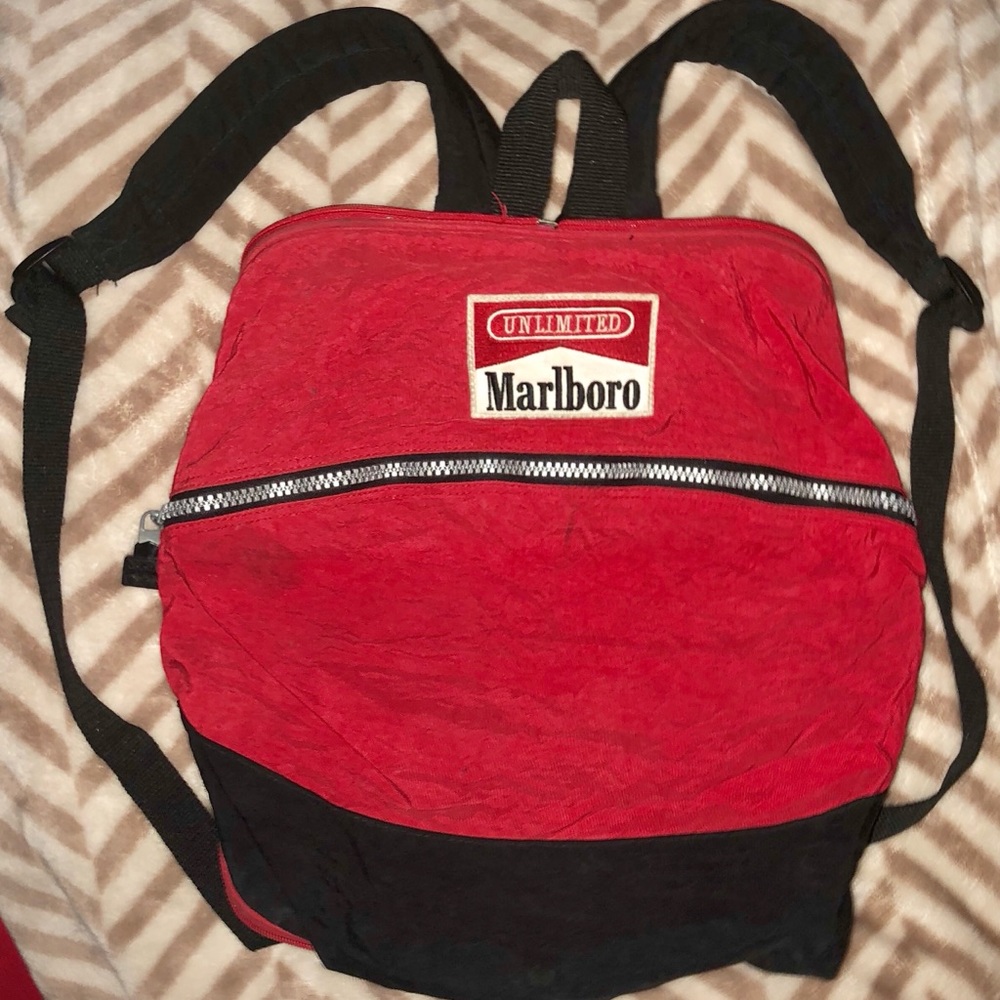 VTG Marlboro Back Pack Outdoors Camping Gear Punk